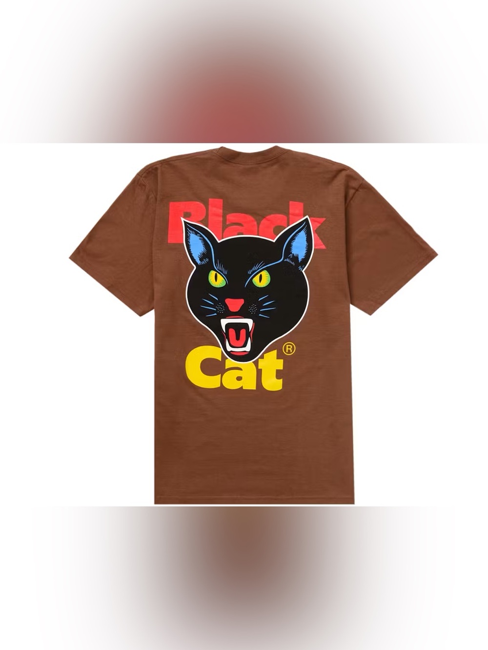 supreme - black cat tee